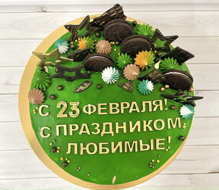 Торт "С 23 февраля" 02