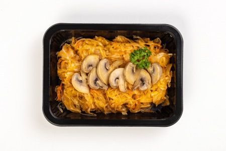 Капуста тушеная с грибами 01