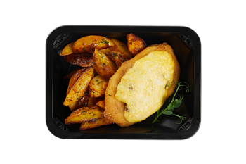 Филе куриное запеченное с грибами с картофелем  01