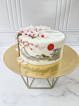 Цветущая сакура 01