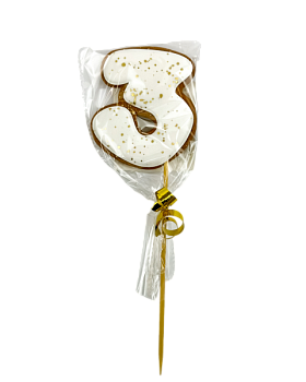 Цифра № 3 Белая  01