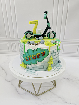 Торт "Самокат" 01