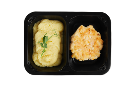 Бифштекс солнечный с пюре картофельным 01