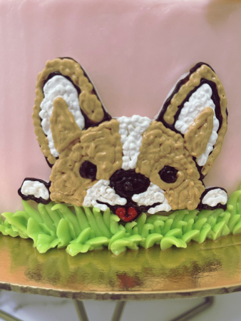 Торт "Собачка корги" 02