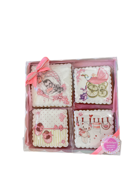 Набор пряников "C рождением дочки" 01