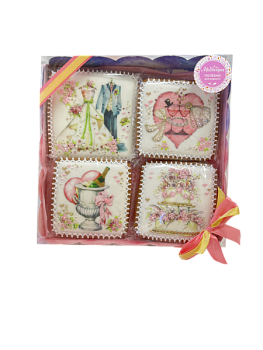 Набор пряников "Свадебный" 01