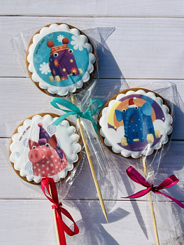 Пряники с героями мультфильмов "Деревяшки" 01