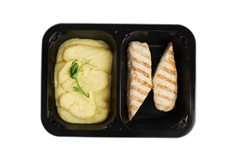 Люля-кебаб куриный с пюре картофельным 01