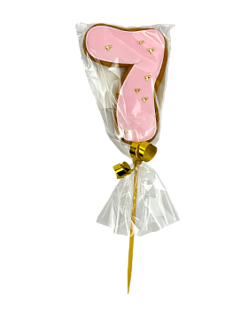 Цифра № 7 Розовая 01