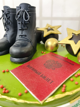 Торт "Моему защитнику" 02