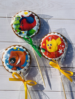 Пряники с героями мультфильмов "Ми-ми-мишки"  01