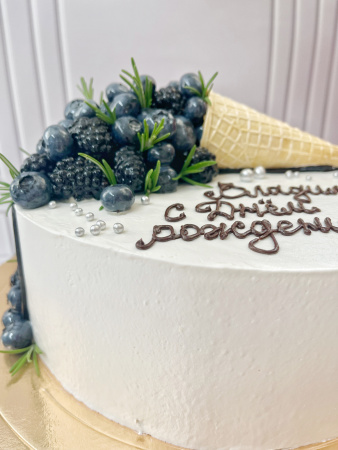 Рожок с голубикой 02