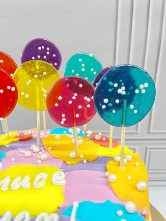 Торт "Яркие леденцы" 02