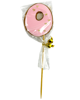 Цифра № 0 Розовая 01