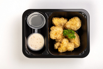 Цветная капуста в сухарях панко с ореховым соусом 01