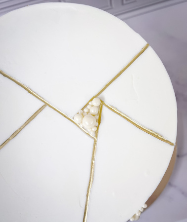 Торт "Геометрия" двух ярусный 02